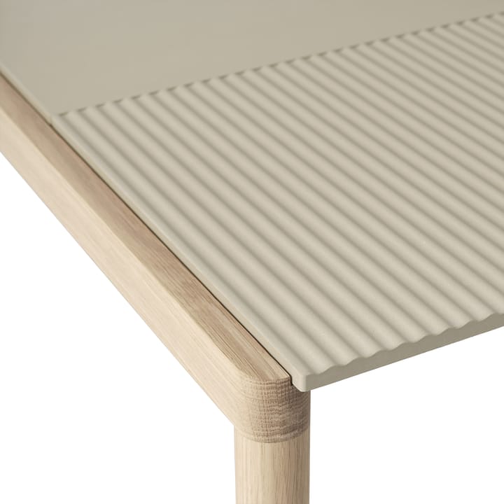 Couple 1 Plain-1 Wavy salontafel 80x84x40 cm, Sand-oak Muuto
