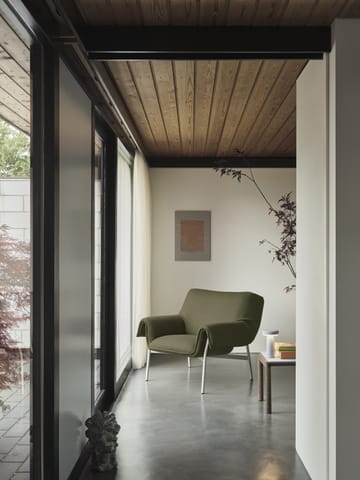 Couple 1 Wavy salontafel 40x84x40 cm - Pale blue-dark oiled oak - Muuto