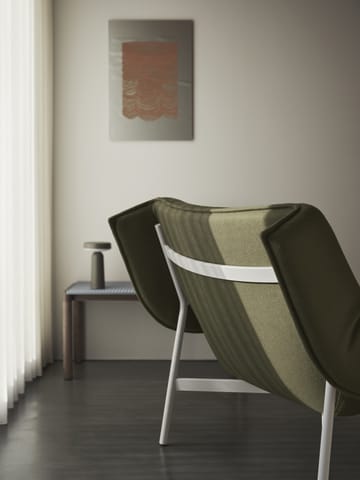 Couple 1 Wavy salontafel 40x84x40 cm - Pale blue-dark oiled oak - Muuto