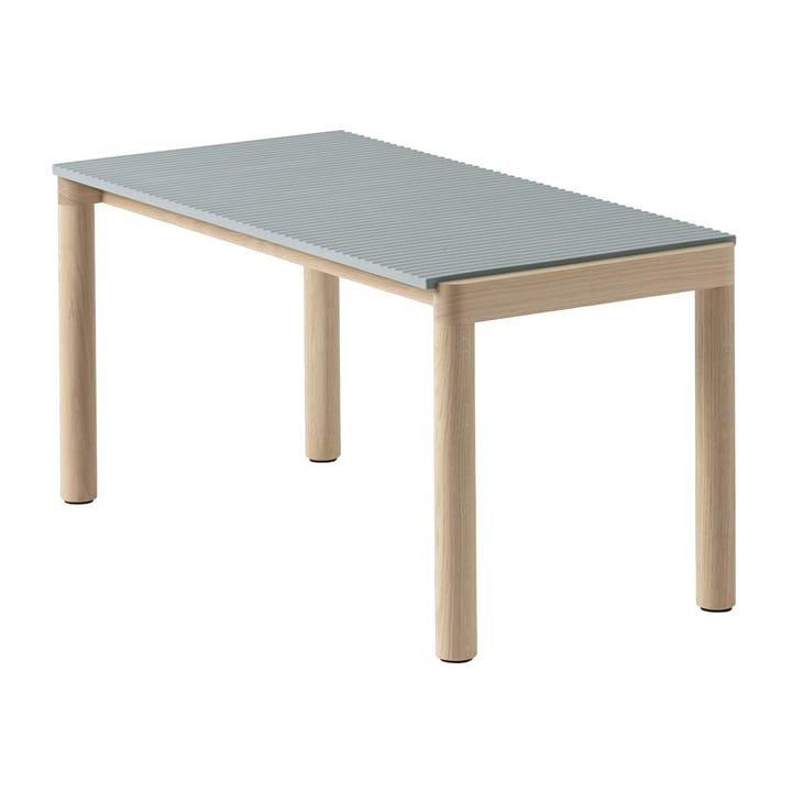 Couple 1 Wavy salontafel 40x84x40 cm - Pale blue-oak - Muuto