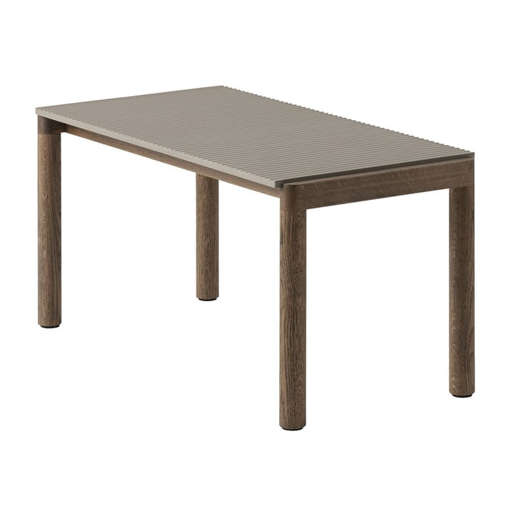 Couple 1 Wavy salontafel 40x84x40 cm - Taupe-dark oiled oak - Muuto