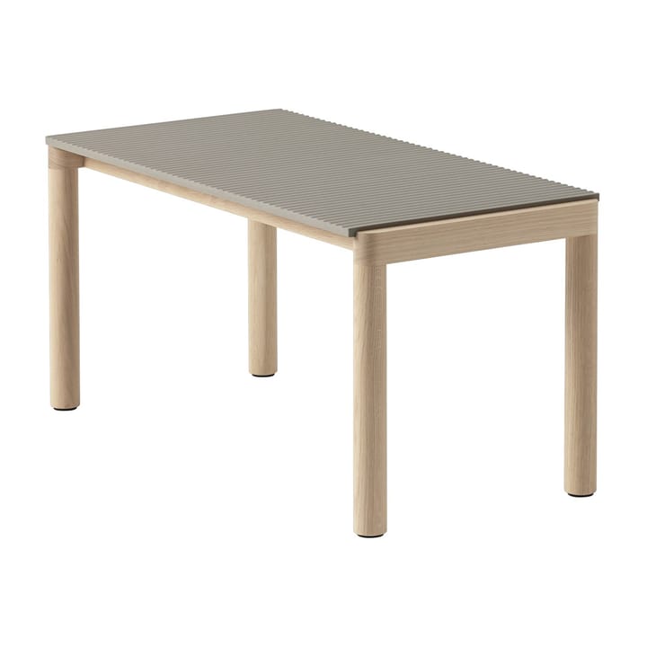 Couple 1 Wavy salontafel 40x84x40 cm - Taupe-oak - Muuto