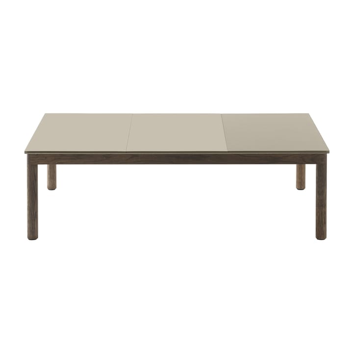 Couple 2 Plain-1 Wavy salontafel 120x84x35 cm - Sand-dark oiled oak - Muuto