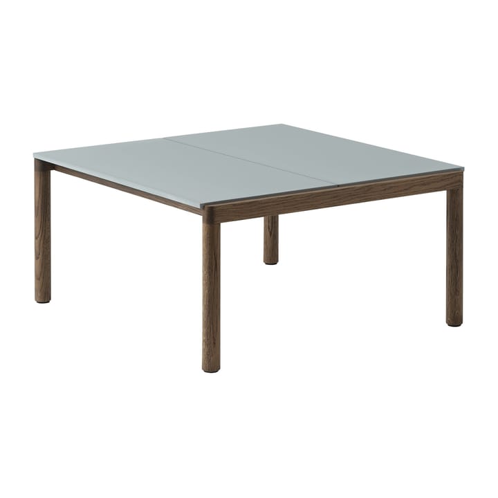 Couple 2 Plain salontafel 80x84x40 cm - Pale blue-dark oiled oak - Muuto