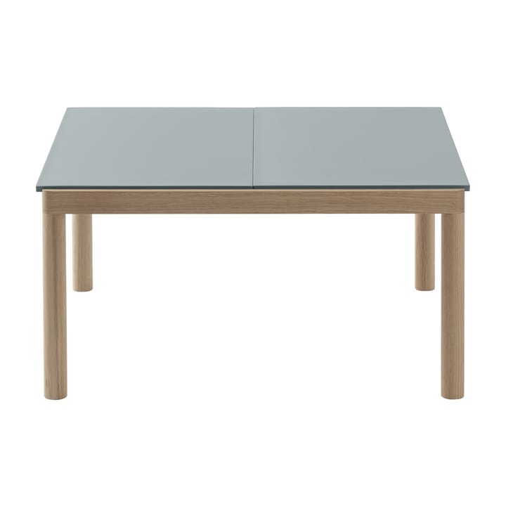Couple 2 Plain salontafel 80x84x40 cm, Pale blue-oak Muuto
