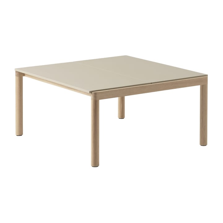 Couple 2 Plain salontafel 80x84x40 cm - Sand-oak - Muuto