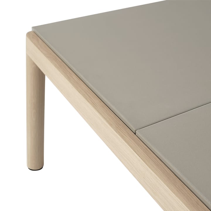 Couple 2 Plain salontafel 80x84x40 cm, Taupe-oak Muuto