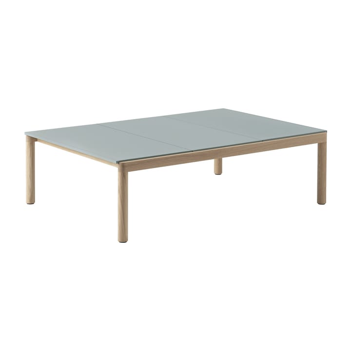 Couple 3 Plain salontafel 120x84x35 cm - Pale blue-oak - Muuto