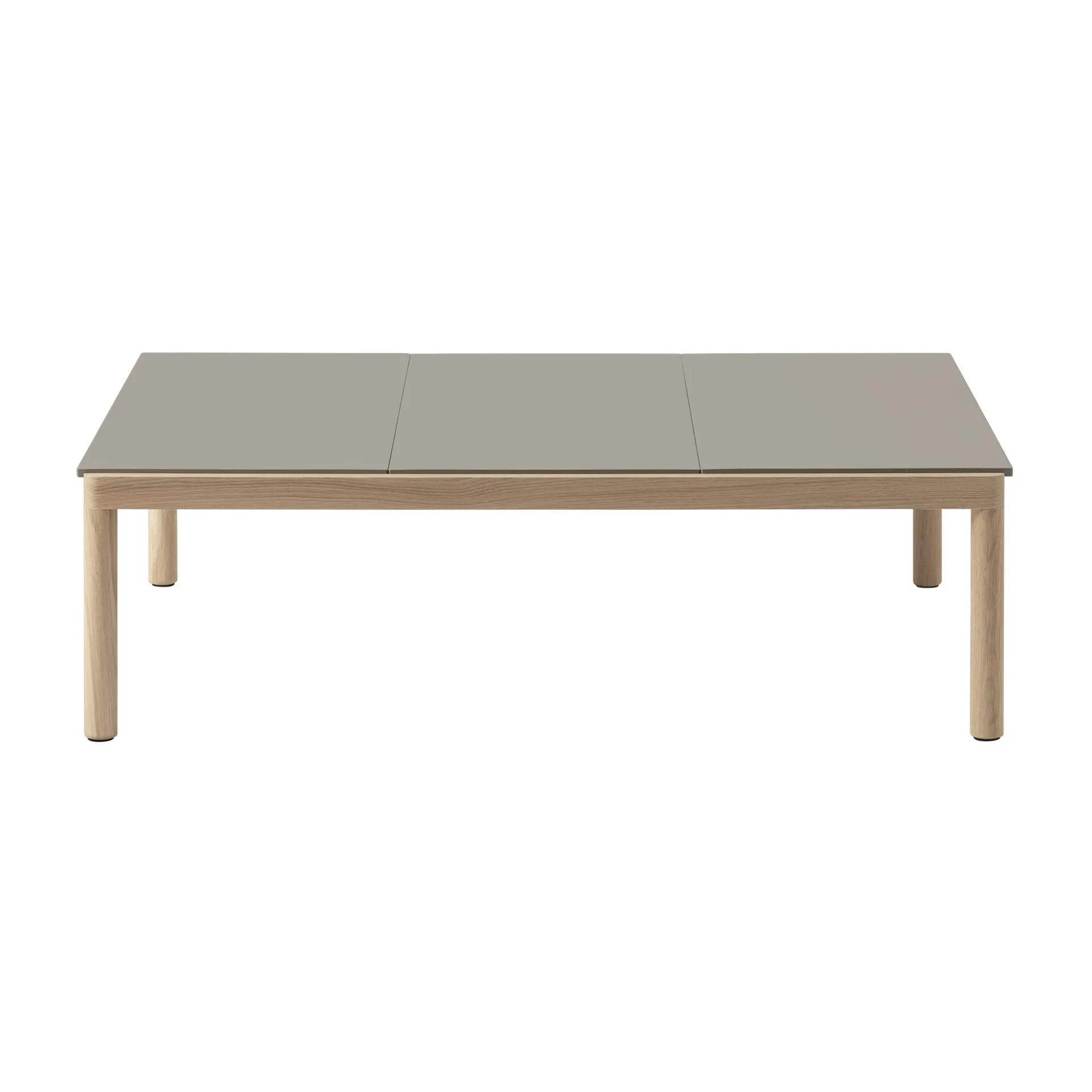 Couple 3 Plain salontafel 120x84x35 cm, Taupe-oak Muuto