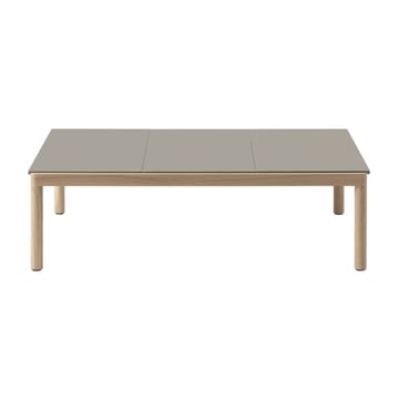 Couple 3 Plain salontafel 120x84x35 cm - Taupe-oak - Muuto