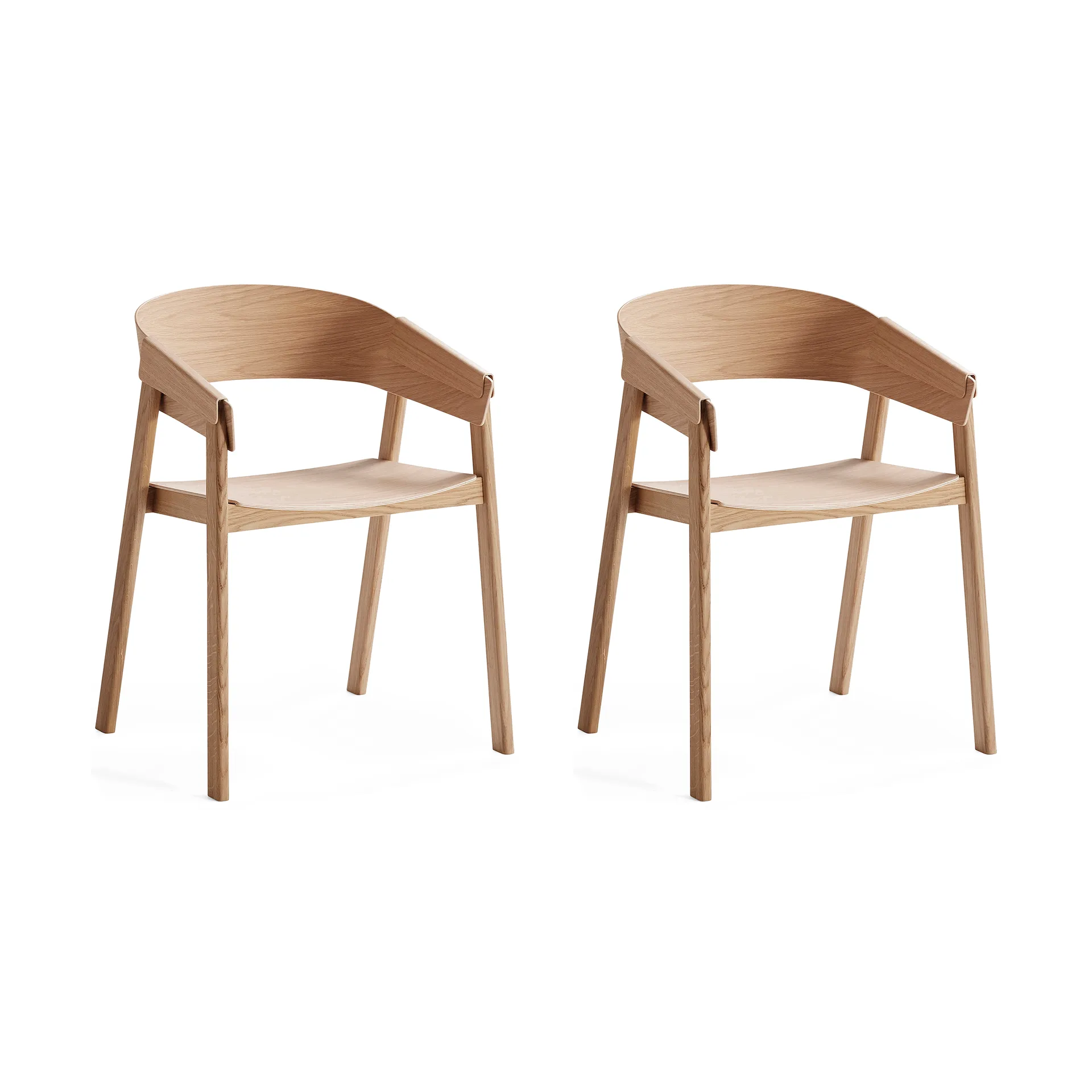 Cover Armchair karmstoel, Eiken, 2-pack Muuto