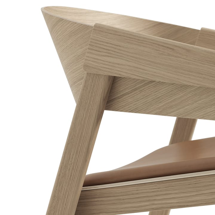 Cover lounge chair leather, Cognac-eiken Muuto