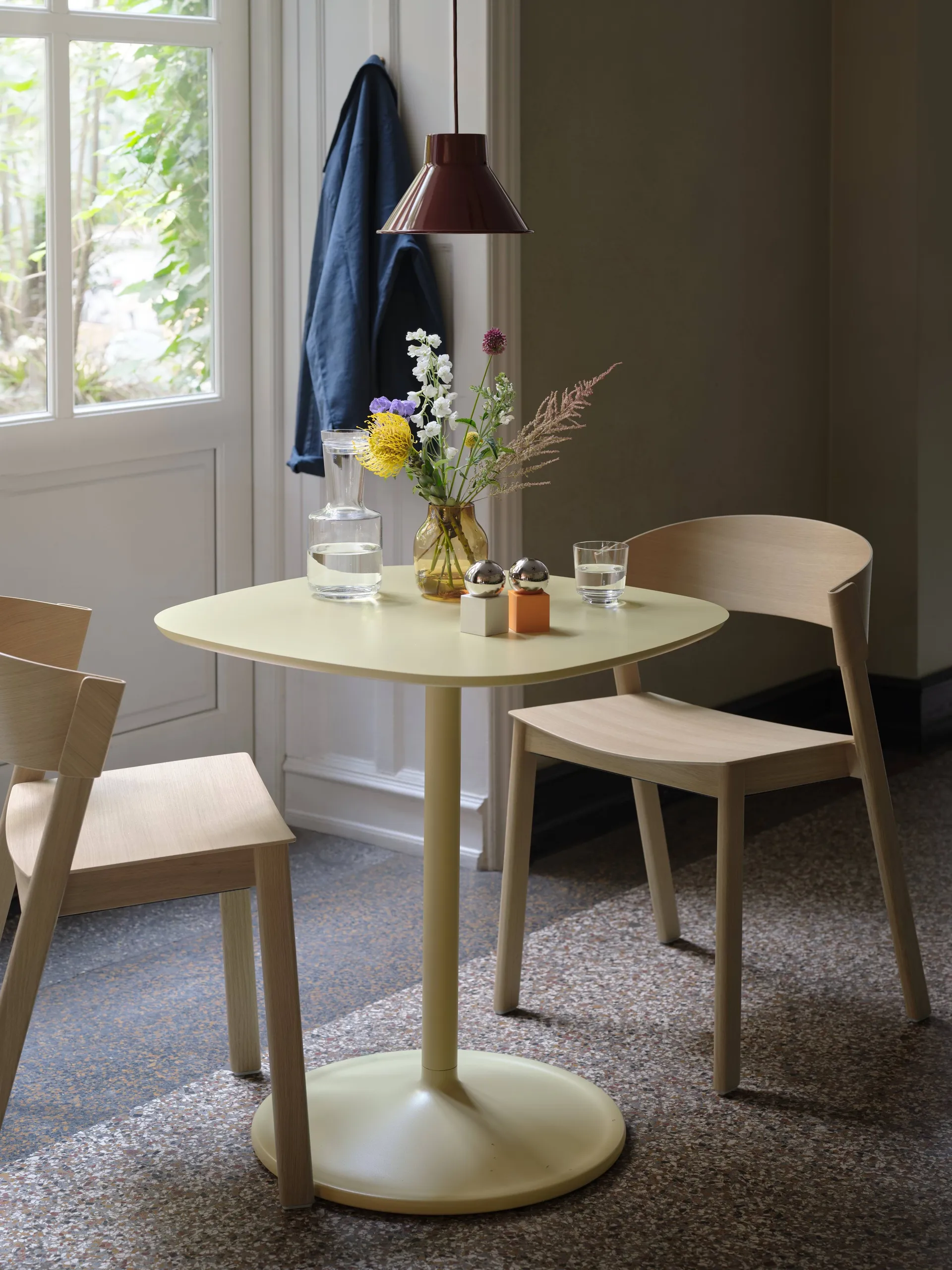 Cover Side Chair leather, Cognac-eikenhout Muuto