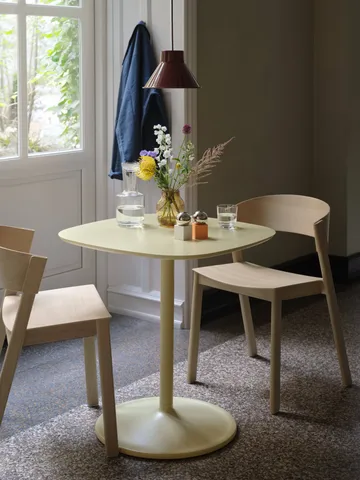 Cover Side Chair leather - Cognac-eikenhout - Muuto