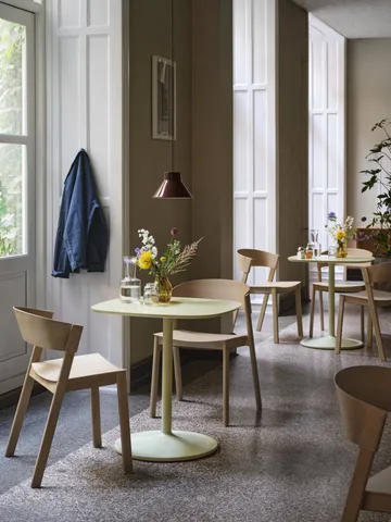 Cover Side Chair leather - Cognac-eikenhout - Muuto