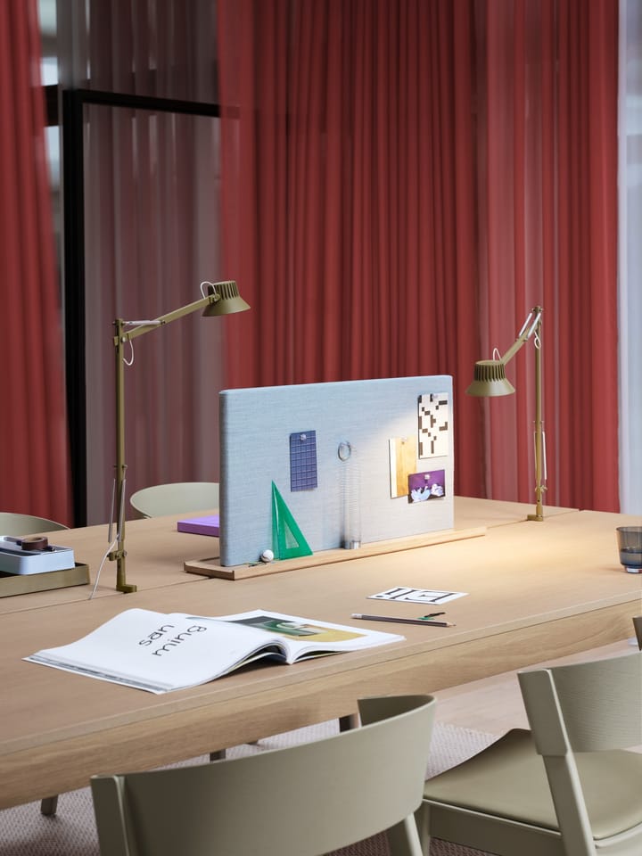Dedicate L2 tafellamp met klem, Brown Green Muuto