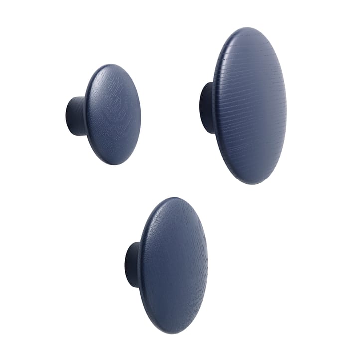 Dots wandhaak blauw, middel Muuto