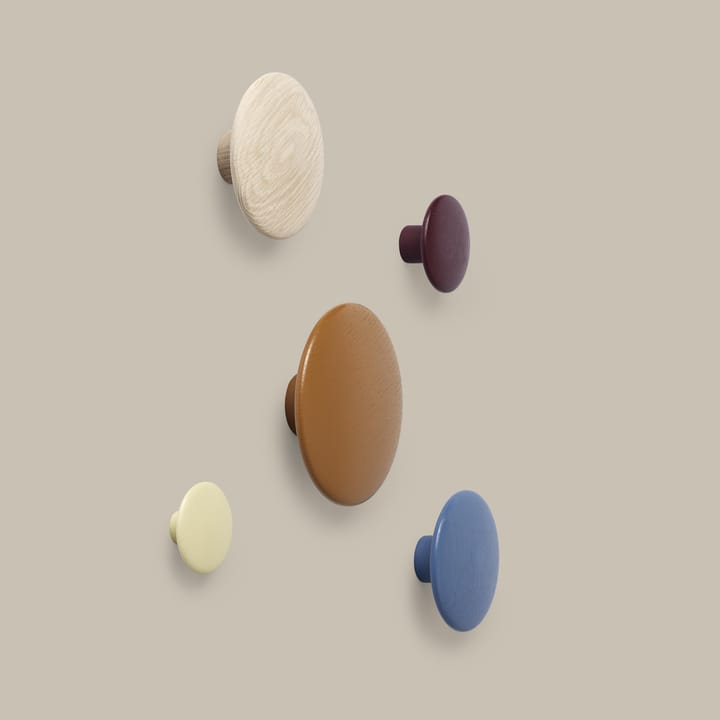 Dots wandhaak bordeaux, klein Muuto