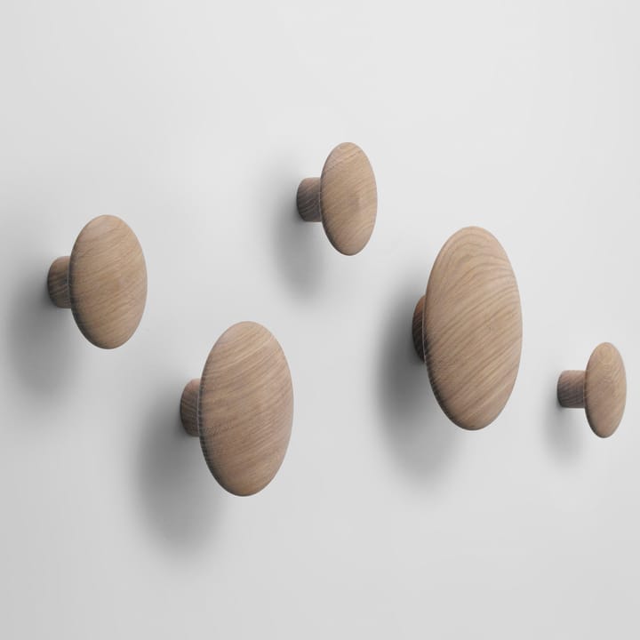 Dots wandhaak eikenhout, groot Muuto