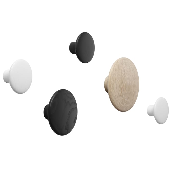 Dots wandhaak eikenhout - groot - Muuto