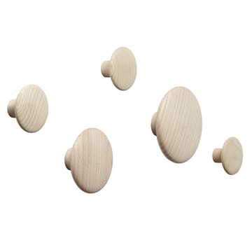 Dots wandhaak essenhout - extra klein - Muuto