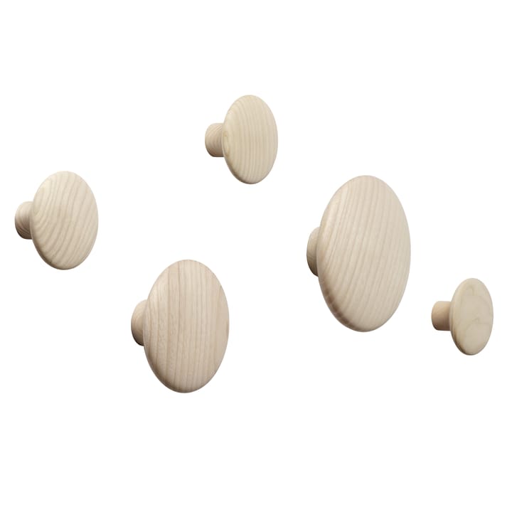Dots wandhaak essenhout, extra klein Muuto
