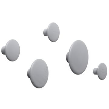 Dots wandhaak grijs - groot - Muuto