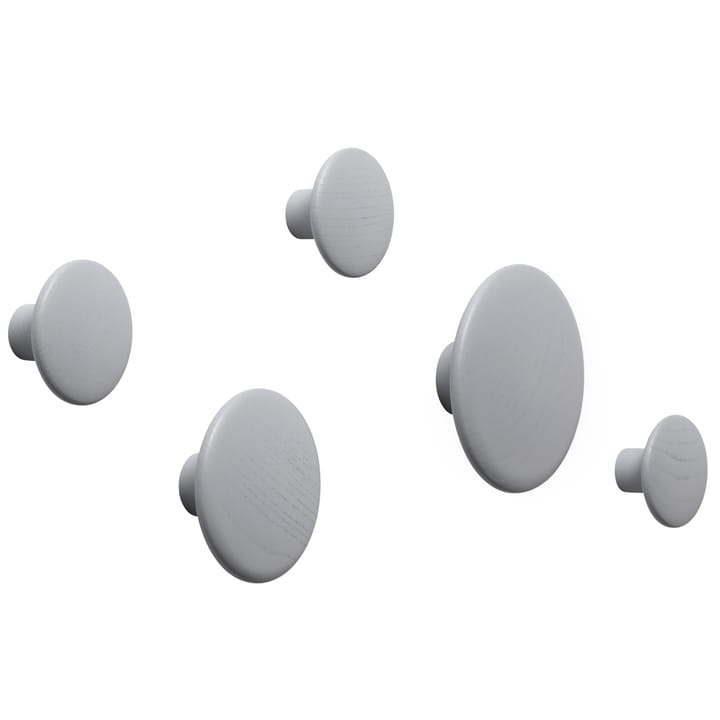 Dots wandhaak grijs, groot Muuto