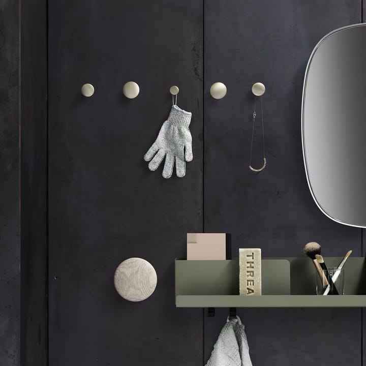 Dots wandhaak messing, klein Muuto