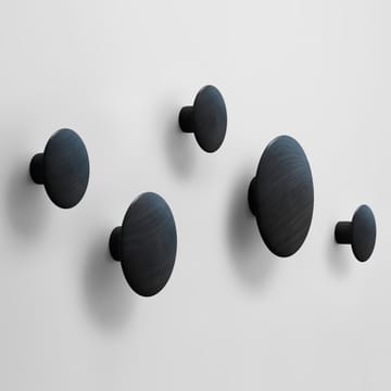 Dots wandhaak zwart - extra klein - Muuto