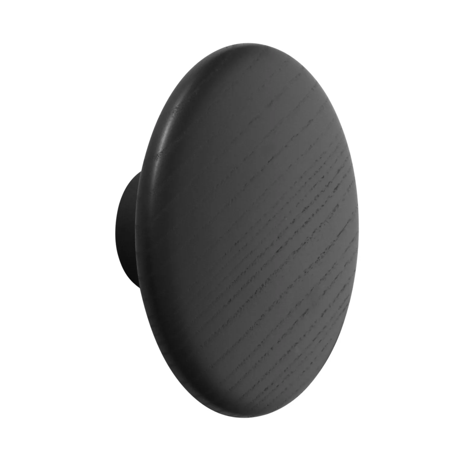 Dots wandhaak zwart, groot Muuto