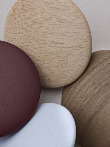Dots wood haak dark stained brown - Ø17 cm - Muuto