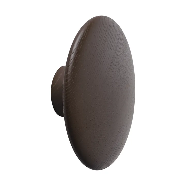 Dots Wood kapstokhaak - Brown red, Ø13 cm - Muuto