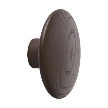 Dots Wood kapstokhaak - Bruinrood, Ø9 cm - Muuto