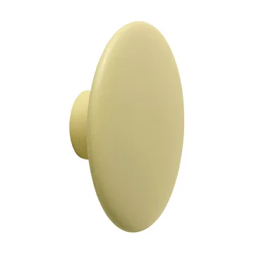 Dots Wood kapstokhaak - Yellow-beige, Ø13 cm - Muuto
