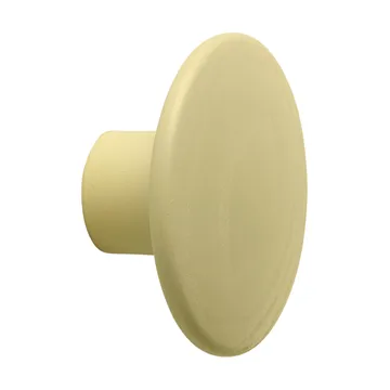 Dots Wood kapstokhaak - Yellow-beige, Ø6,5 cm - Muuto