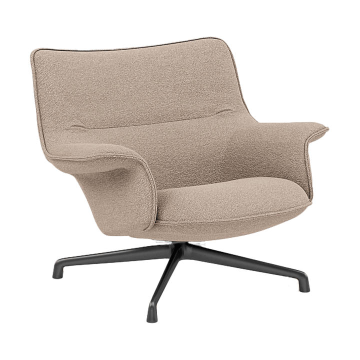 Doze fauteuil laag draaivoet - Hearth 6 Anthracite/black - Muuto
