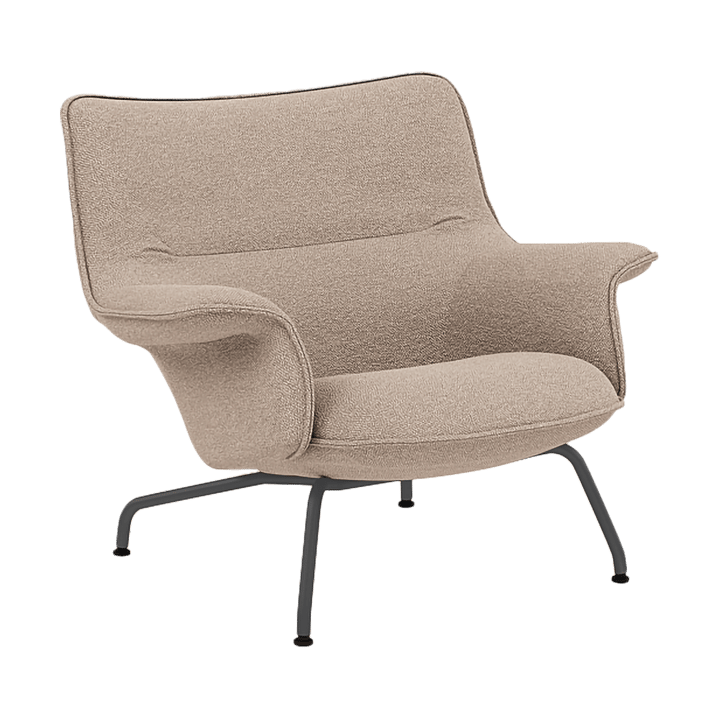 Doze fauteuil laag - Hearth 6 Anthracite/black - Muuto