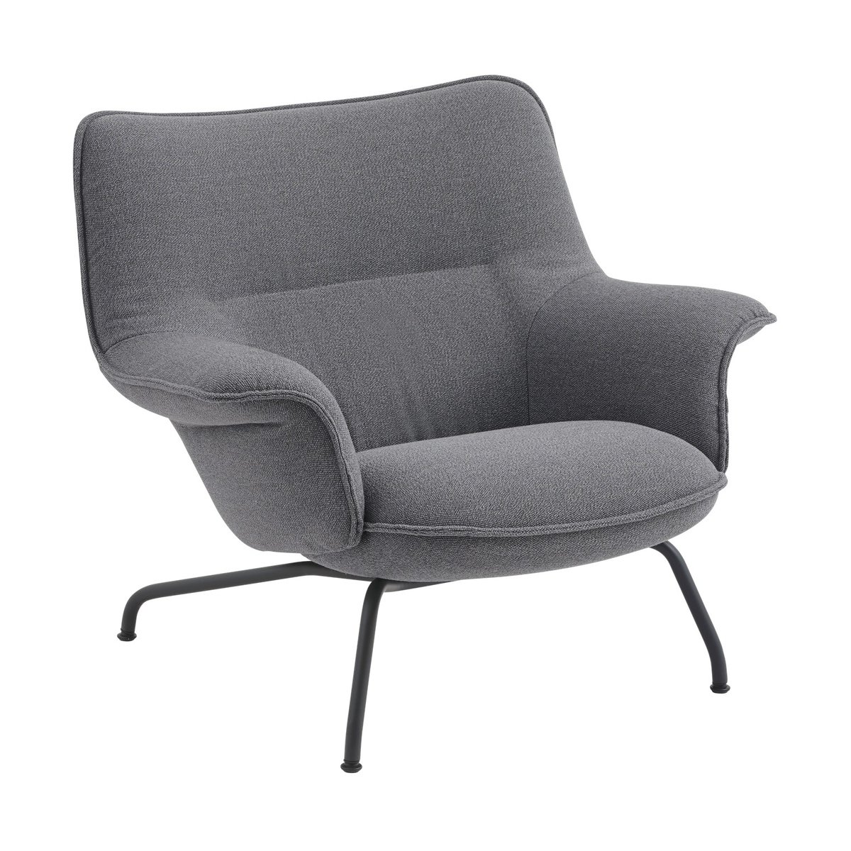 Muuto Doze fauteuil laag Ocean 80-anthracite black | Scandinavisch Interieur | Fauteuils, krukken & hockers | Zwart