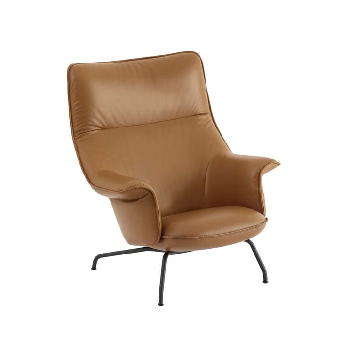Doze fauteuil - Refine leather cognac-Black - Muuto