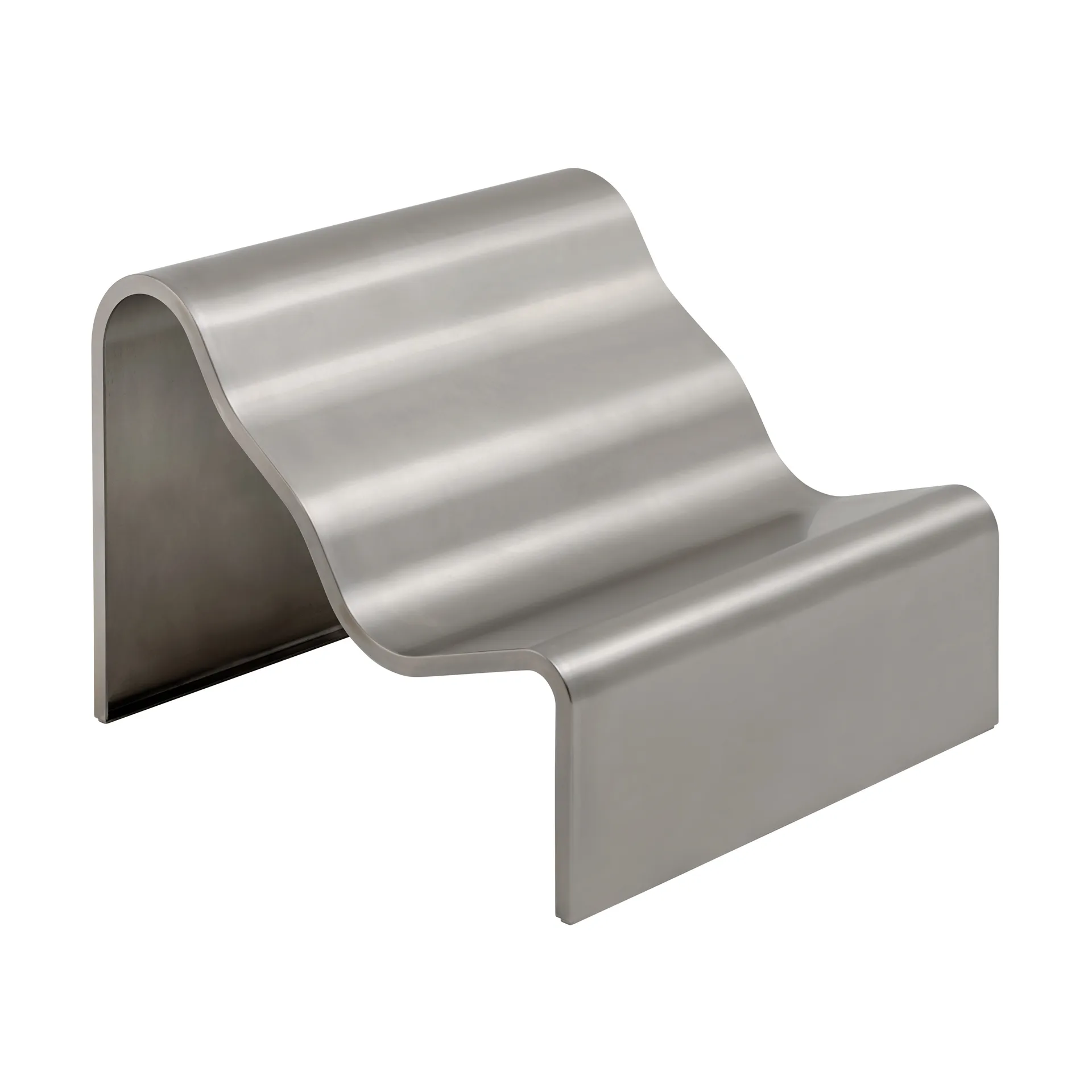 Dream View bank, Geborsteld staal, 100 cm Muuto