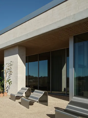 Dream View bank - Geborsteld staal, 100 cm - Muuto