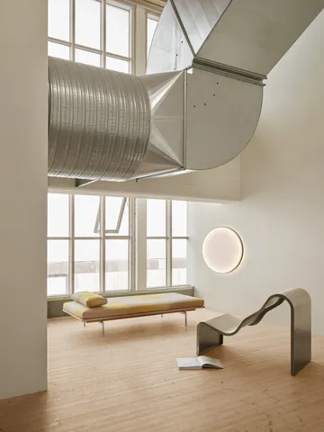 Dream View bank - Geborsteld staal, 60 cm - Muuto