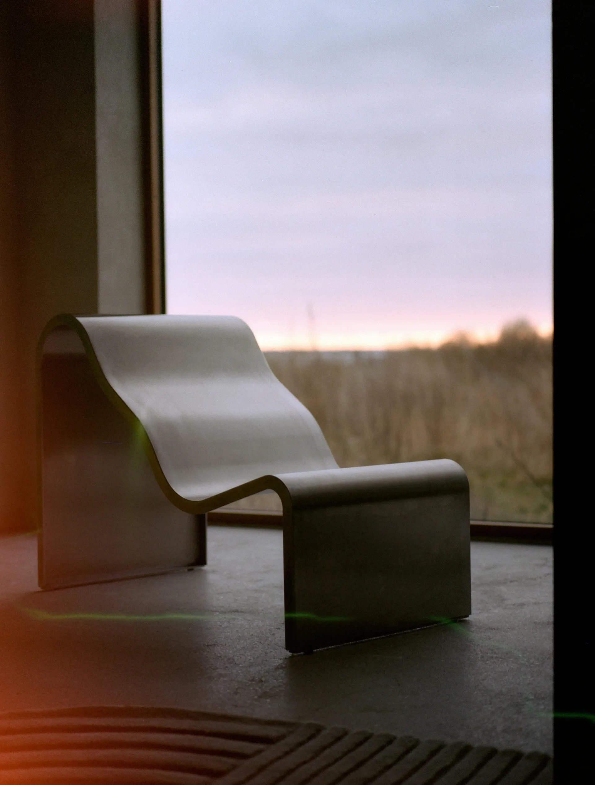 Dream View bank, Geborsteld staal, 60 cm Muuto