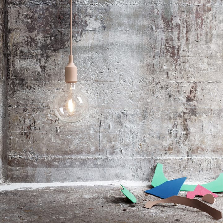 E 27 hanglamp, Beige-rose Muuto