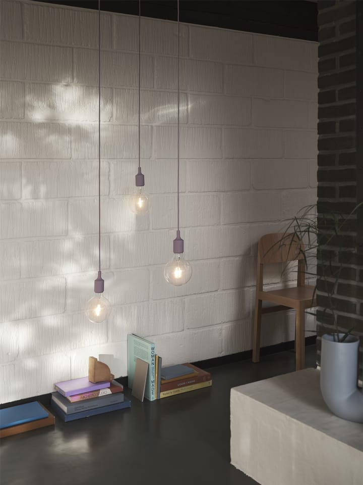 E27 Hanglamp, Dusty lilac Muuto