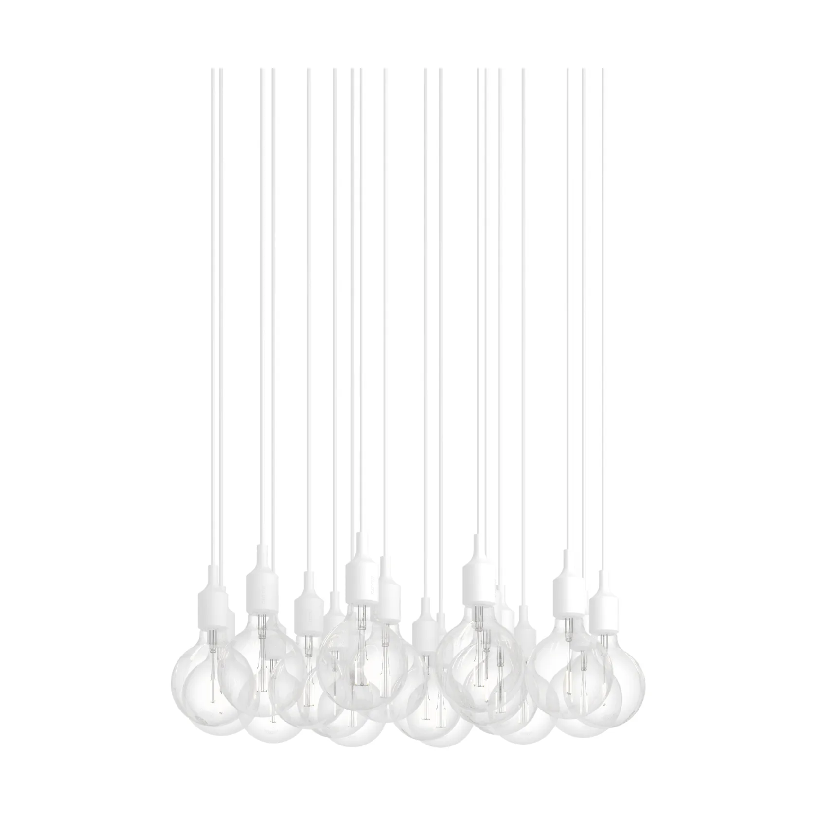 E27 Pendant Cluster 18 hanglamp, Wit Muuto