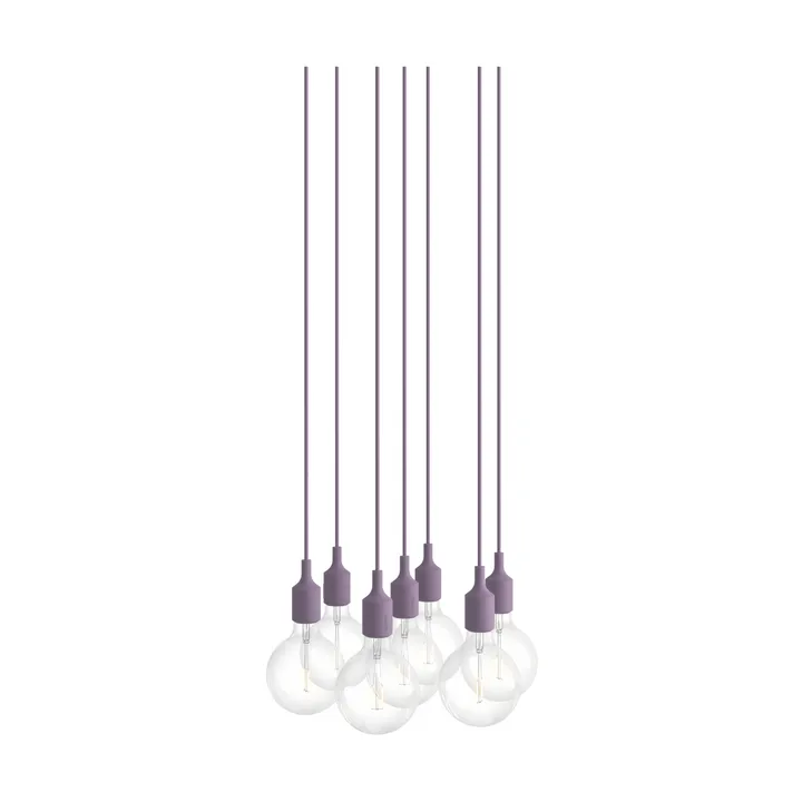 E27 Pendant Cluster 7 hanglamp - Dusty lilac - Muuto