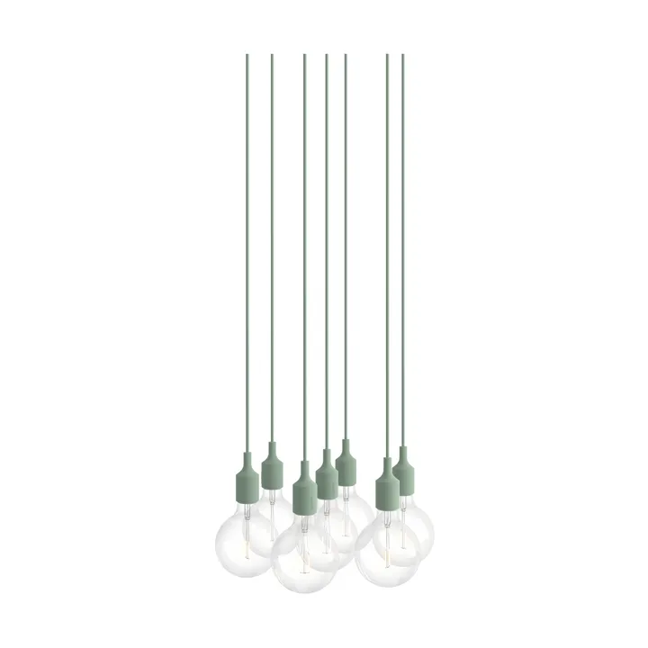 E27 Pendant Cluster 7 hanglamp - Lichtgroen - Muuto