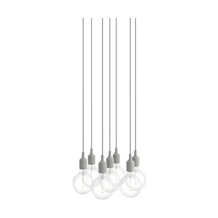 E27 Pendant Cluster 7 hanglamp - Light grey - Muuto